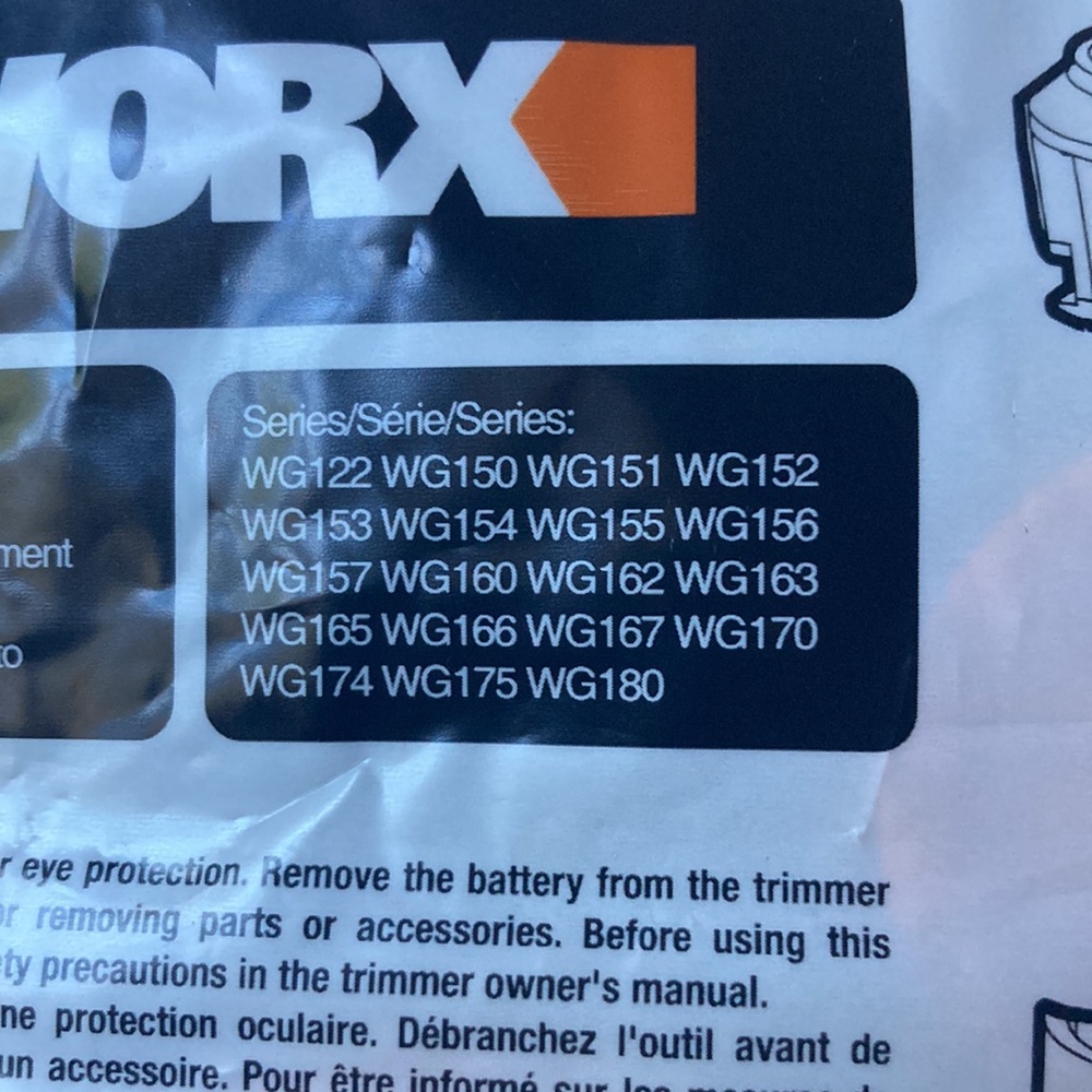 WORX Replacement Spool Line Six (6) pack New never opened - Picture 2 of 6